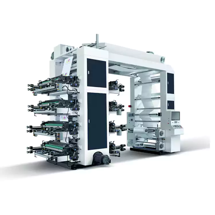 8-kolorowa maszyna fleksograficzna do torebek papierowych Maszyna do druku fleksograficznego