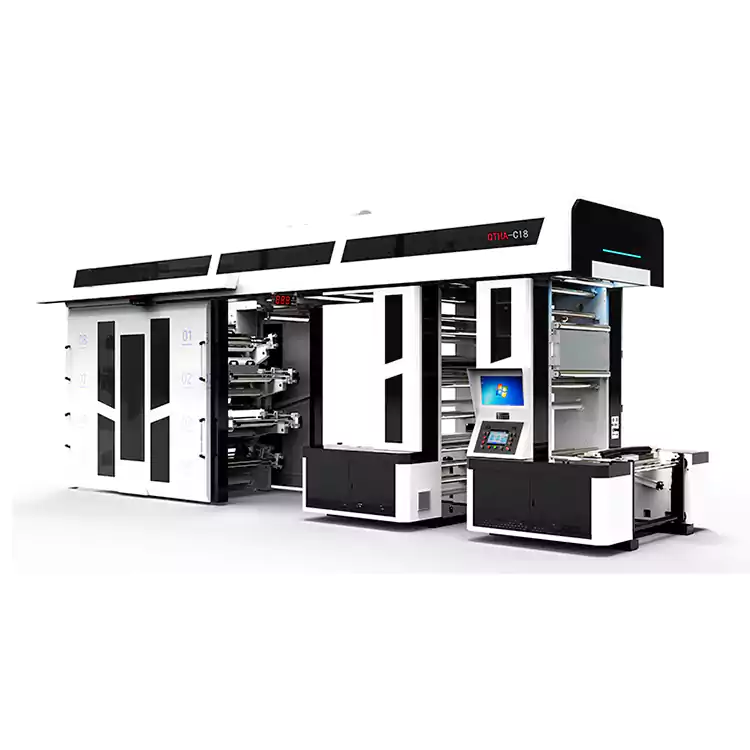 8-kolorowe prasy fleksograficzne dostosowane do drukowania toreb na zakupy