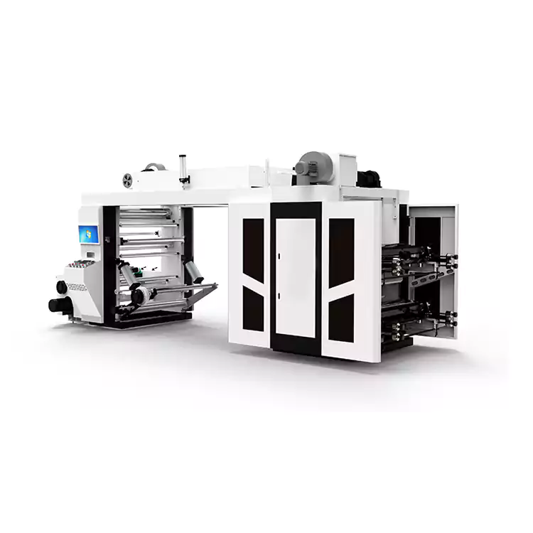 Szybka maszyna do druku fleksograficznego typu stosowego